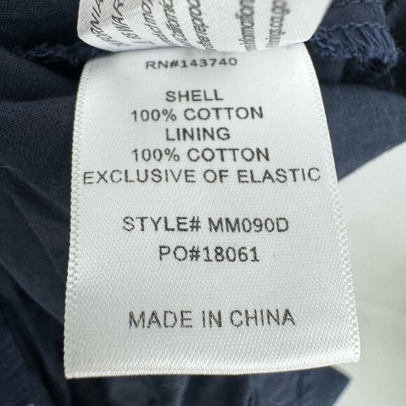 Hyacinth House Floral Ruffle Neck Norah Mini Dress Navy Blue Size Medium - Picture 6 of 7